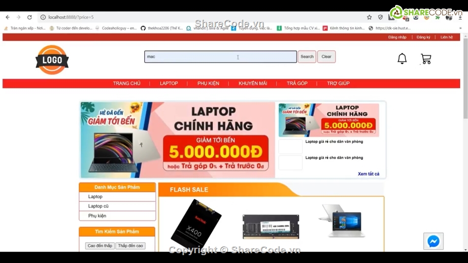 Website Bán Laptop,Code Website Bán Laptop,Website Bán Laptop Spring boot