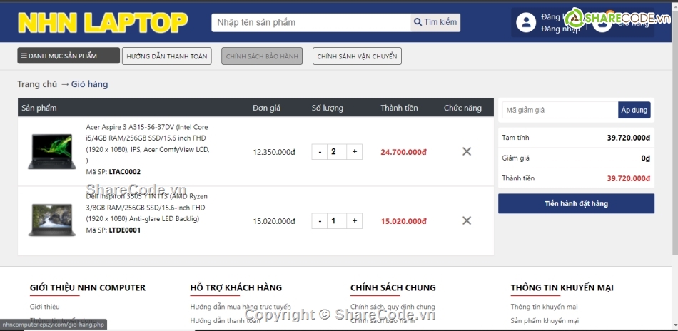 website bán máy tính,web phụ kiện laptop,code web bán laptop php,website bán laptop php,web bán hàng  php + mysql