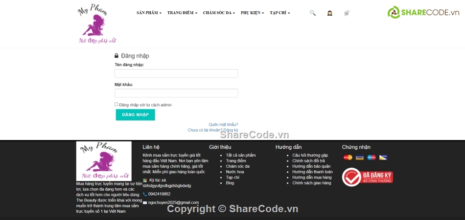 Website mỹ phẩm php,code web mỹ phẩm,full code web mỹ phẩm,website mỹ phẩm