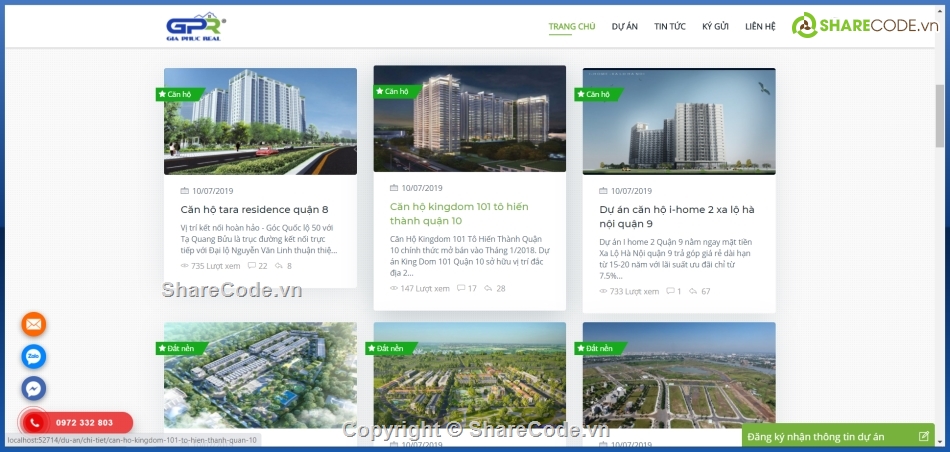 web bất động sản,code bất động sản,web,code web