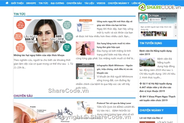 code chia sẻ tài liệu,website y học,code y học,theme y học,website chia sẻ tài liệu y học