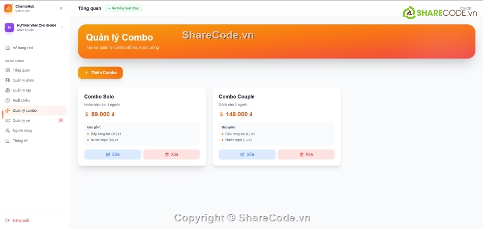 nextjs,mongodb,website,hệ thống đặt vé,quản lý đặt vé xem phim,web đặt vé xem phim