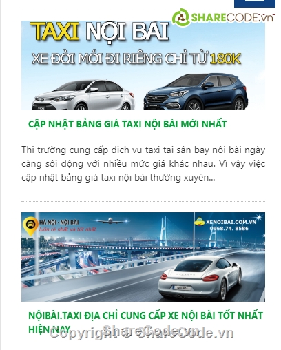 website taxi,web đặt xe,Code website đặt taxi nội bài