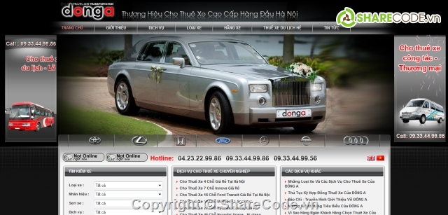 website thue xe,web dịch vụ,web viễn thông,web xe hơi,web thuê xe