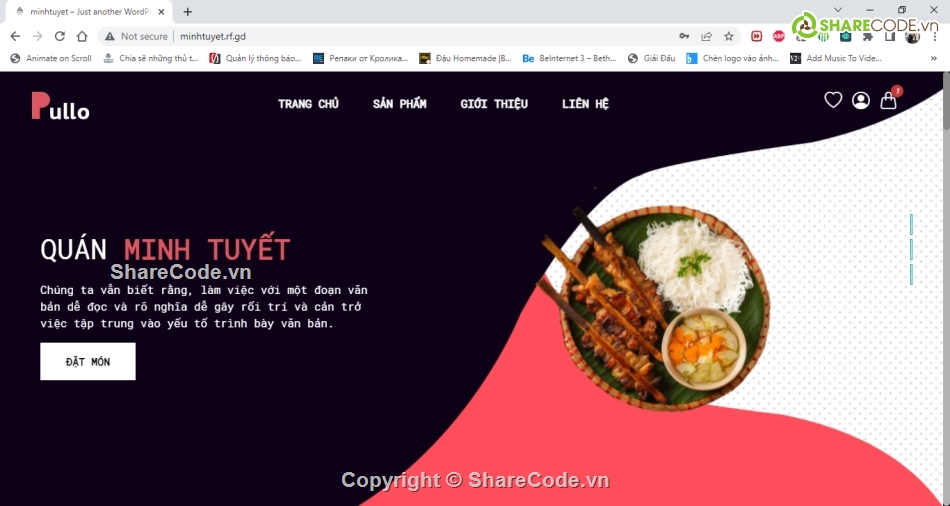 web giới thiệu cửa hàng WP,web giới thiệu sản phẩm,website giới thiệu sản phẩm,code Website giới thiệu bán sản phẩm,Code web quán ăn