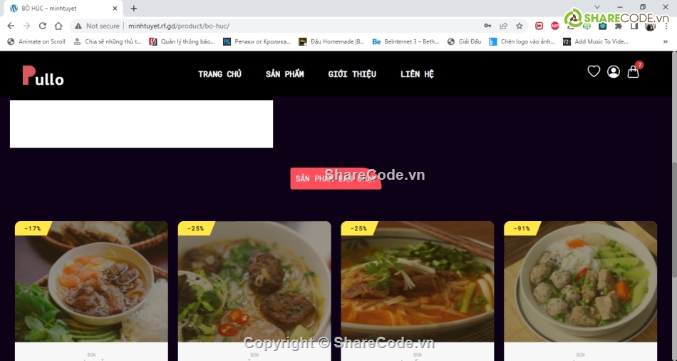 web giới thiệu cửa hàng WP,web giới thiệu sản phẩm,website giới thiệu sản phẩm,code Website giới thiệu bán sản phẩm,Code web quán ăn