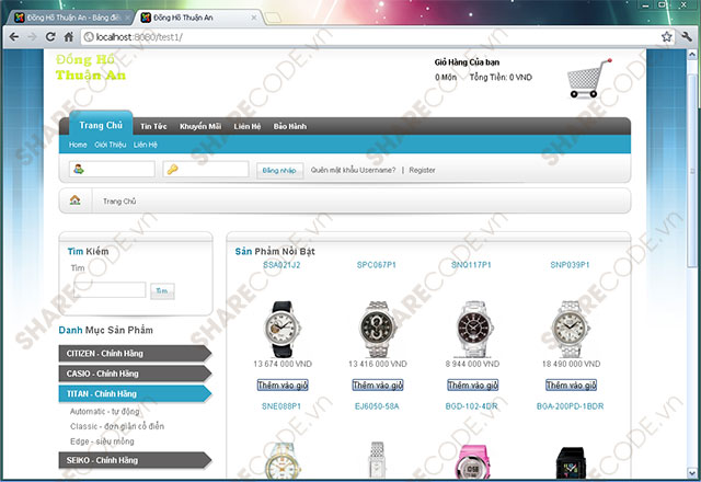 Full code Website giới thiệu,web bán đồng hồ Joomla,web bán hàng joomla,web bán đồng hồ,đồng hồ