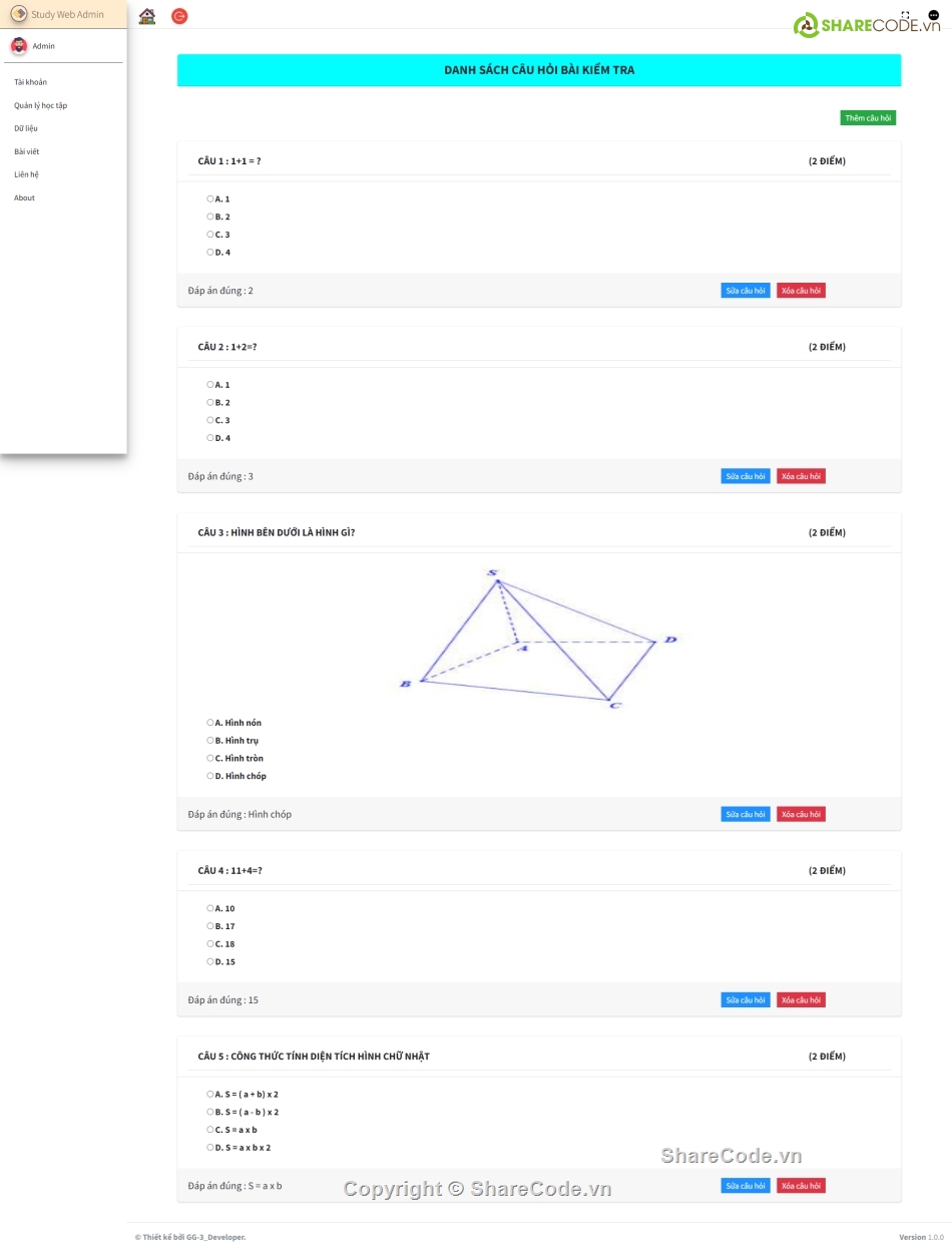 Code website học tập,code web trắc nghiệm,Code web trắc nghiệm asp.net,Code website học tập trắc nghiệm