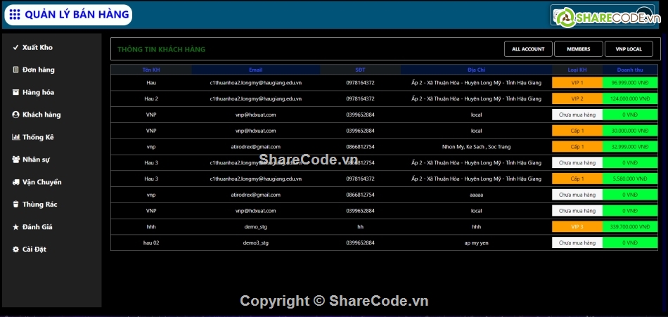 Website bán hàng,Website quản lý,Web bán hàng,Code phần mềm quản lý,Code PHP