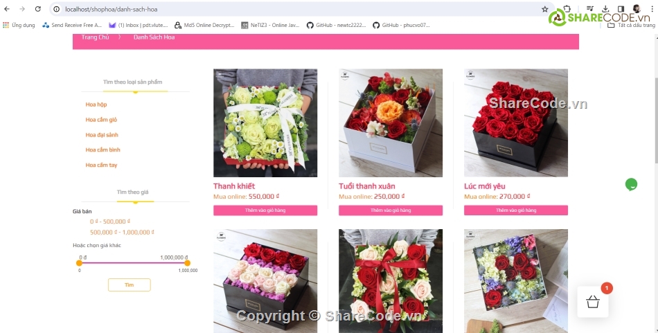 code quản lý cửa hàng,website mvc,OOP,website bán hoa