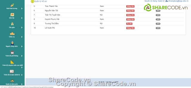 Quản lý hồ sơ giảng viên,Laravel,website quản lý cán bộ,php&mysql,quản lý hồ sơ cán bộ giảng viên,Hồ sơ giảng