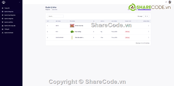 Code quản lý,code website laravel,full code + báo cáo,php laravel,quản lý kho hàng,php vs mysql