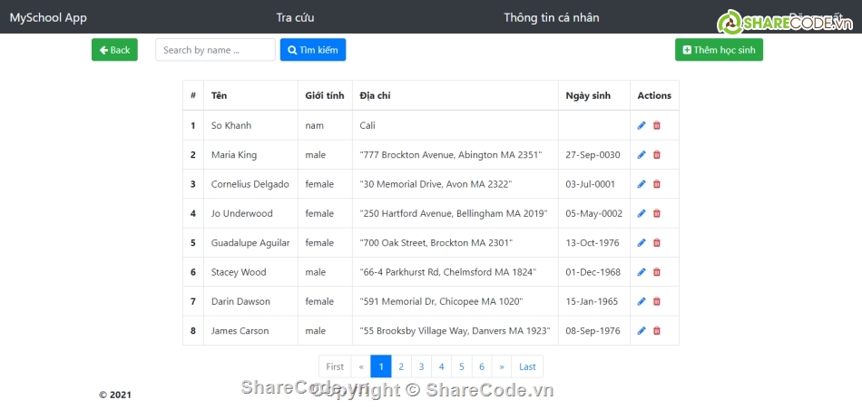 code web trường học Java,code web java spring boot MVC,code web trường học