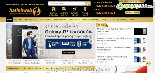 Thương mại điện tử,Website bán hàng thương mại điện tử,Code website thương mại điện tử,thế giới di động,Web bán hàng,code web bán hàng điện thoại