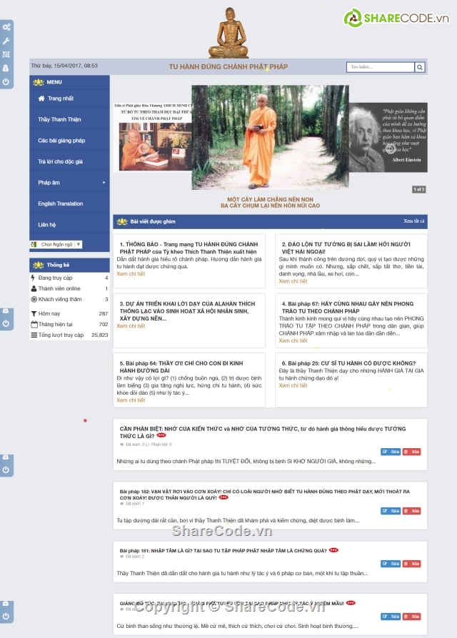 website tin tức,web tin tức,source code web tin tức,website tin tức phật giáo