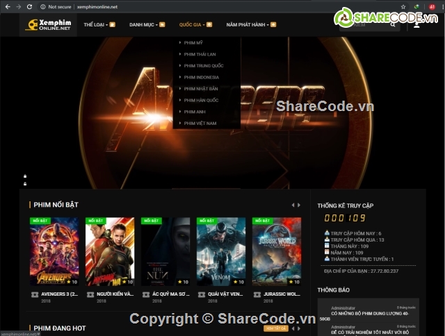 code Website Xem Phim,code web phim,website phim online,code web phim php,code web phim chuan seo
