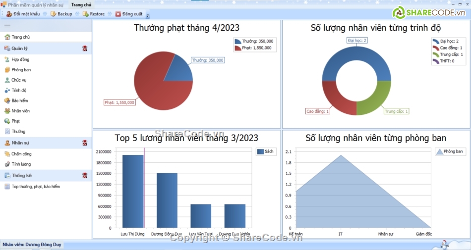 quản lý nhân sự,winform quản lý nhân sự,c# nhân sự,sql server,devexpress