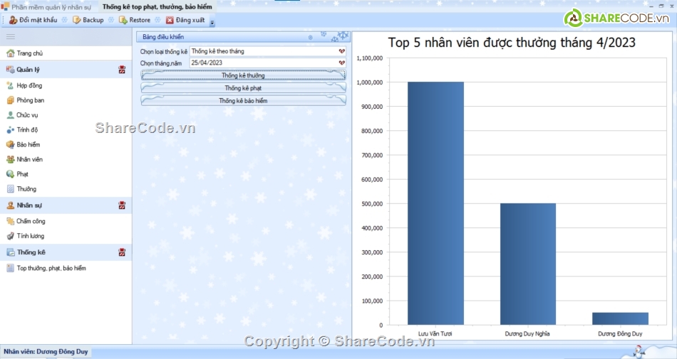 quản lý nhân sự,winform quản lý nhân sự,c# nhân sự,sql server,devexpress