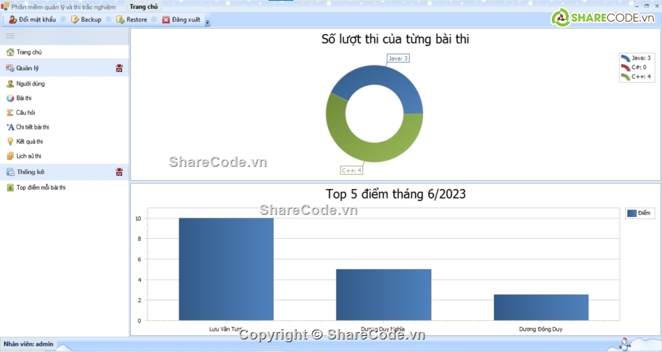 Quản lý trắc nghiệm c#,quản lý thi trắc nghiệm c#,Code web trắc nghiệm winform,Code thi trắc nghiệm winform c#