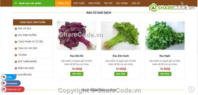 wordpress website bán nông sản,website bán nông sản,Code website bán nông sản,web bán nông sản