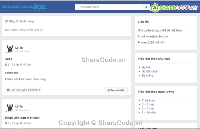 share website đăng tin tuyển dụng,website đăng tin tuyển dụng,website tuyển dụng,fullcode website tuyển dụng,website việc làm,website viec lam
