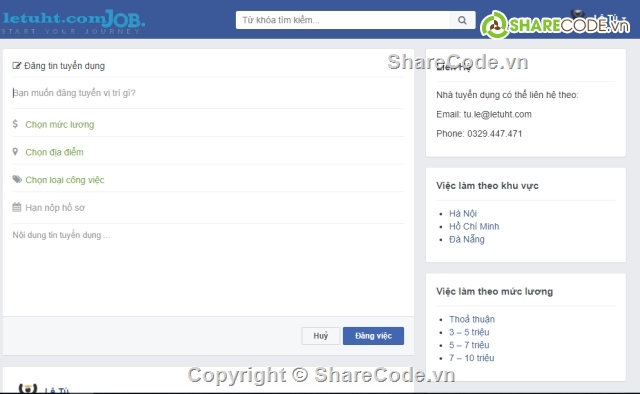 share website đăng tin tuyển dụng,website đăng tin tuyển dụng,website tuyển dụng,fullcode website tuyển dụng,website việc làm,website viec lam