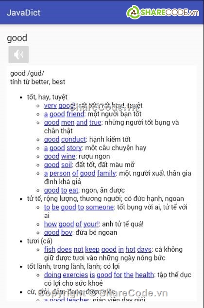 ứng dụng android,ứng dụng từ điển android,TỪ ĐIỂN ANH – VIỆT,VIỆT- ANH