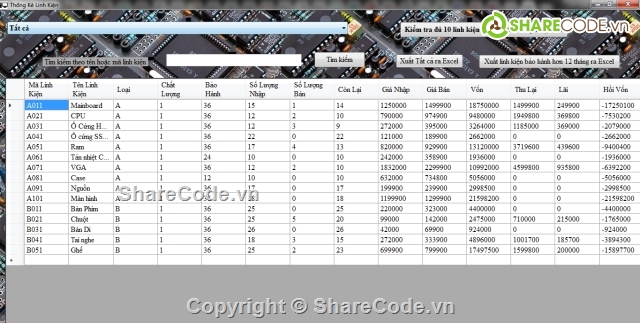 bán máy tính và linh kiện bằng c#,code linh kiện và thiết bị,quản lý máy tính,quản lý bán linh kiện,Linh kiện máy tính,source code quản lý bán hàng c#
