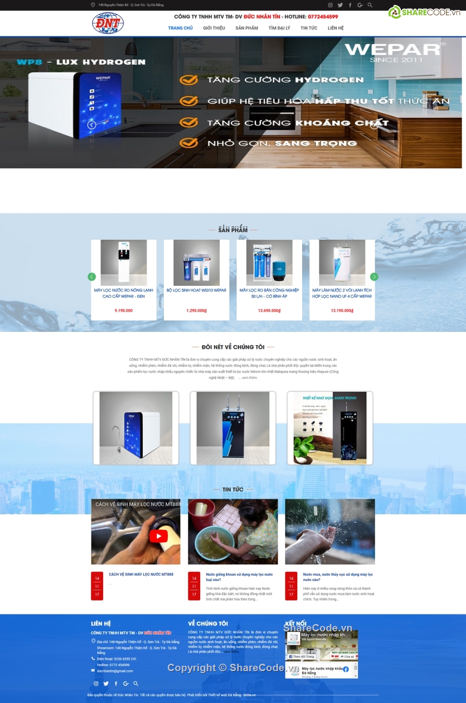 theme máy lọc nước,sharecode máy lọc,web máy lọc nước,langding page wordpress,wordpress giới thiệu công ty máy lọc