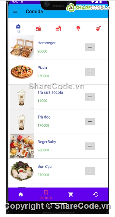 App Android,source code android,App mobile đặt đồ ăn,source code đặt đồ ăn,sharecode đặt đồ ăn,source code mobile