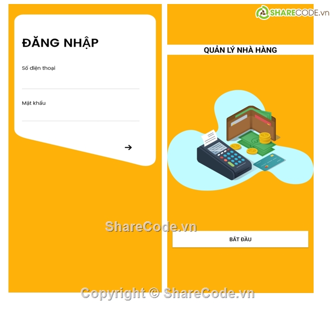 App quản lý nhà hàng,code quản lý android,nhà hàng,nhà hàng android