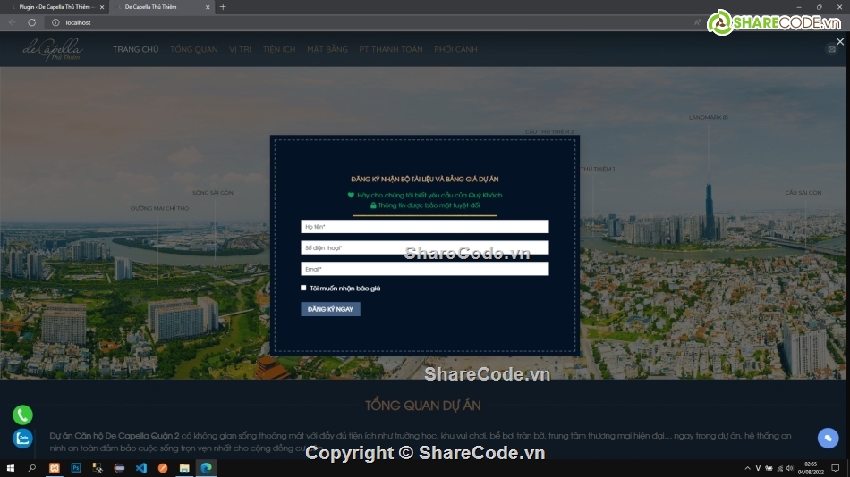 Code bất động sản,Code dự án bất động sản,Code landing page bất động sản,Code dự án De Capella,wordpress,duyplus