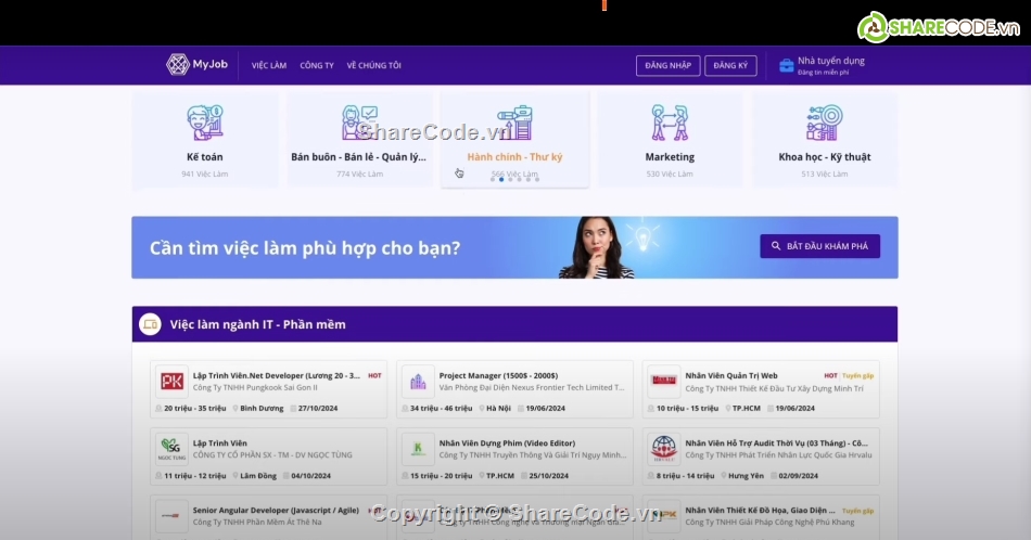 Đồ án website tuyển dụng,website tìm việc làm,tuyển dụng,code tuyển dụng,Dự án website,Đồ án tốt nghiệp