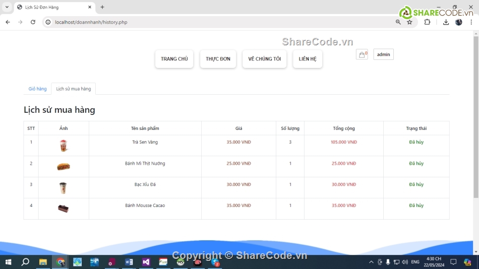 source code trà sữa,đồ án tốt nghiệp,code php,code bán đồ,đặt đồ ăn,đồ án php