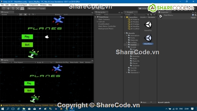 full source code Unity3d,Full source code game unity bắn máy bay,game bắn máy bay unity,full code game unity3d bắn máy bay,game unity full sour code,full code bao cao game unity