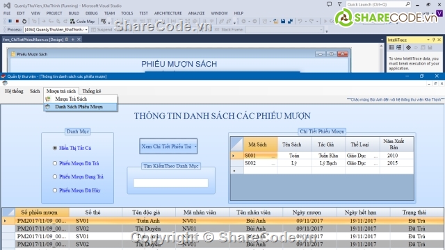 phần mềm quản lý c# winform,full source code và báo cáo phần mềm quản lý  C#,Full code quản lý c# winform,full code và báo cáo quản lý thư viện,Đồ án Quản lý thư viện C# 3layer,Đồ án C# winform 3 lớp