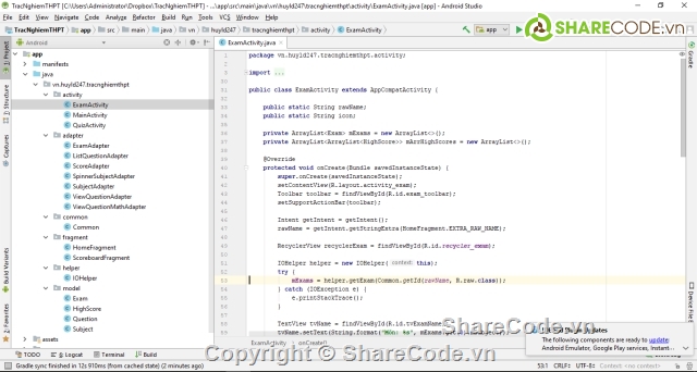 source code Thi trắc nghiệm,code thi trắc nghiệm,trắc nghiệm android,thi trắc nghiệm,app thi trắc nghiệm android
