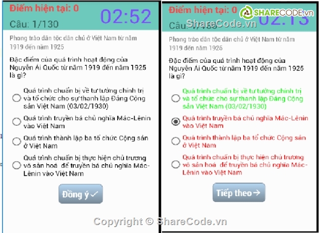 Source code Trắc nghiệm,App trắc nghiệm Lịch sử,app android,json,code trắc nghiệm,trắc nghiệm android