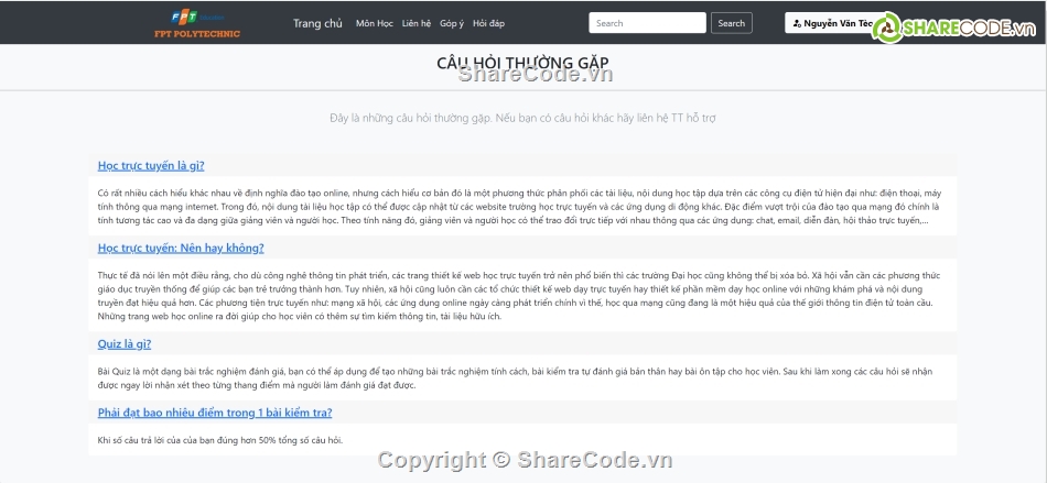 Source code web,web thi trắc nghiệm,trắc nghiệm trực tuyến,assignment front-end fpoly,AngularJS,bootstrap