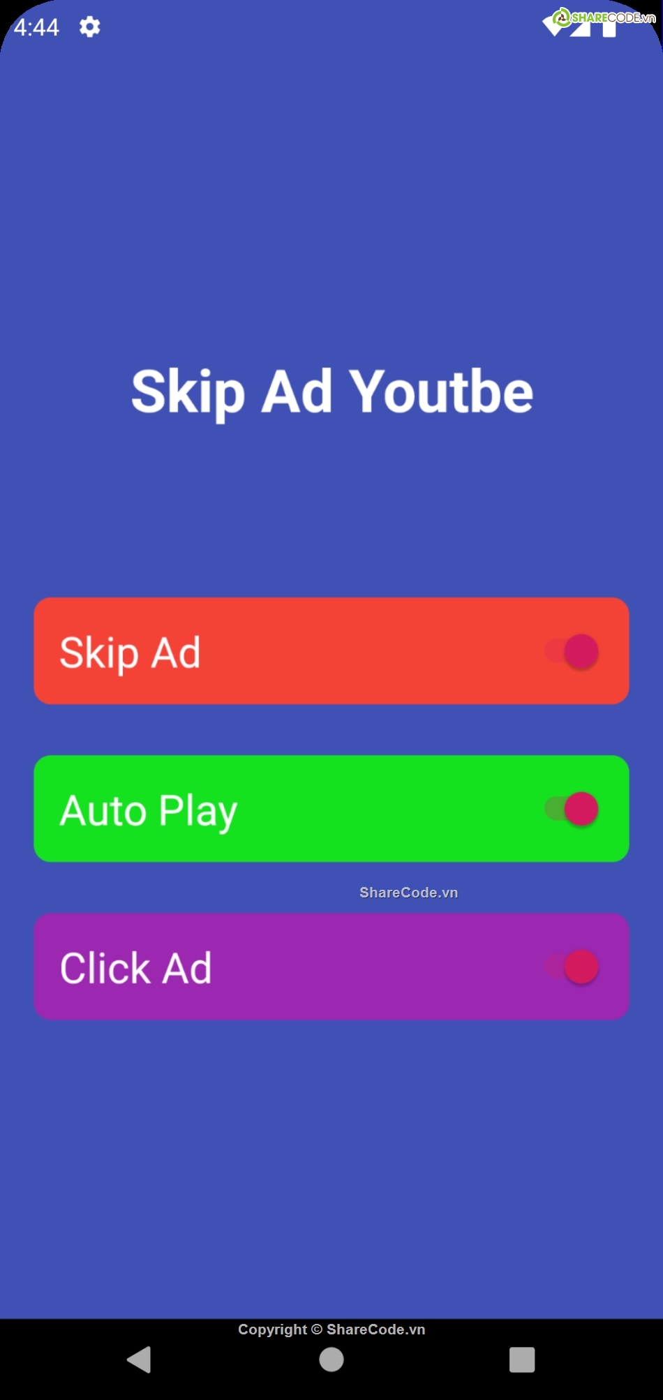 Full code Auto Skip Ads,Source code Auto Skip Ads,code ứng dụng Auto Skip Ads,Code app bỏ qua quảng cáo Youtube