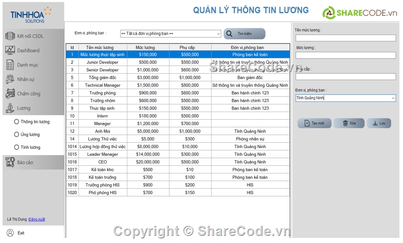 code đồ án quản lý nhân sự,windows form,phần mềm tính lương,C# quản lý nhân sự,Code quản lý nhân sự,quản lý nhân sự C#