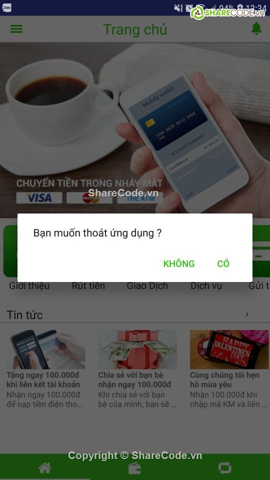 demo ví điện tử,trên android,Demo ví điện tử,ví điện tử cổng thanh toán,ví điện tử,code ví điện tử