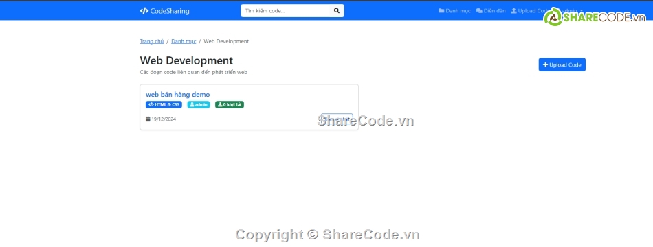 Code đồ án,Code PHP,code web,lập trình web,upload file,chia sẻ file