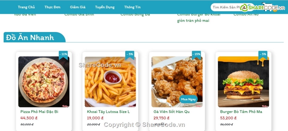 code web bán đồ ăn,website đồ ăn nhanh,full code web bán đồ ăn,Website bán đồ ăn nhanh php