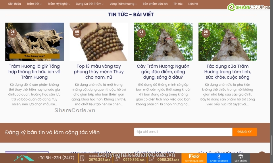 Souce code trầm hương đẹp,Code trầm hương chuẩn seo,Souce code trầm hương wordress