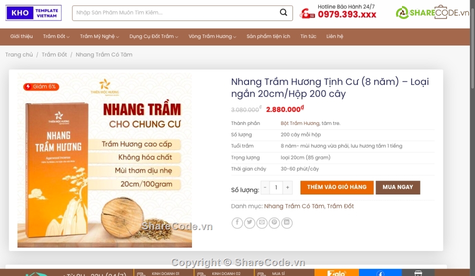 Souce code trầm hương đẹp,Code trầm hương chuẩn seo,Souce code trầm hương wordress