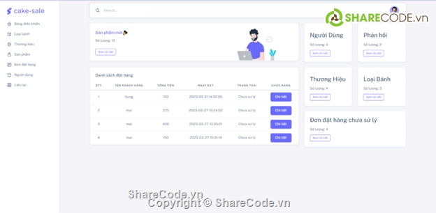 web bán bánh ngọt,code web bán bánh ngọt PHP & MySQL,code web bán bánh ngọt