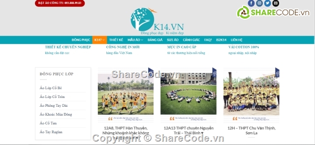 Source code Website,website đồng phục,web đồng phục,Website thiết kế đồng phục,Website giới thiệu,Website đồng phục năng động