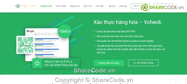 website phầm mềm check mã,xác thực hàng hóa,team chống hàng giả,web giới thiệu sản phẩm