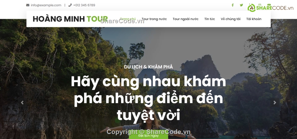 đồ án website du lịch,code web đặt tour du lịch,Website đặt tour,code web tour du lịch